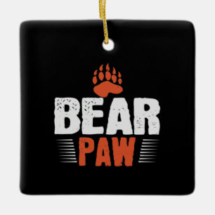 Bear - Bear Paw Ceramic Ornament