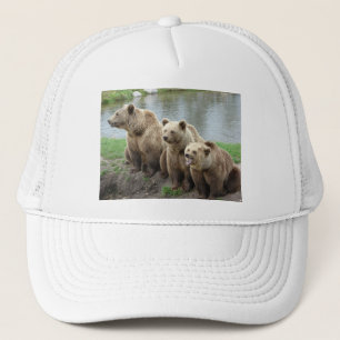 Bear bears animal custom personalise Anniversaries Trucker Hat