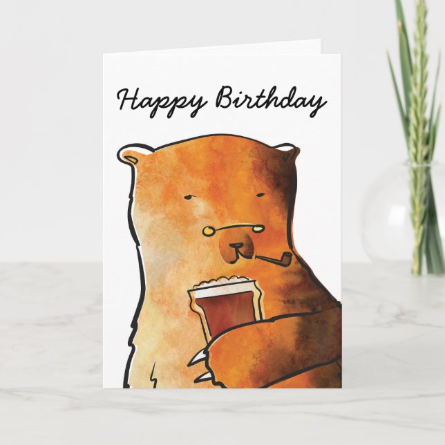 Bear Birthday Card (Front)