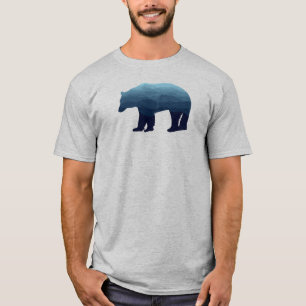 Bear Blue Forest Mountains T-Shirt