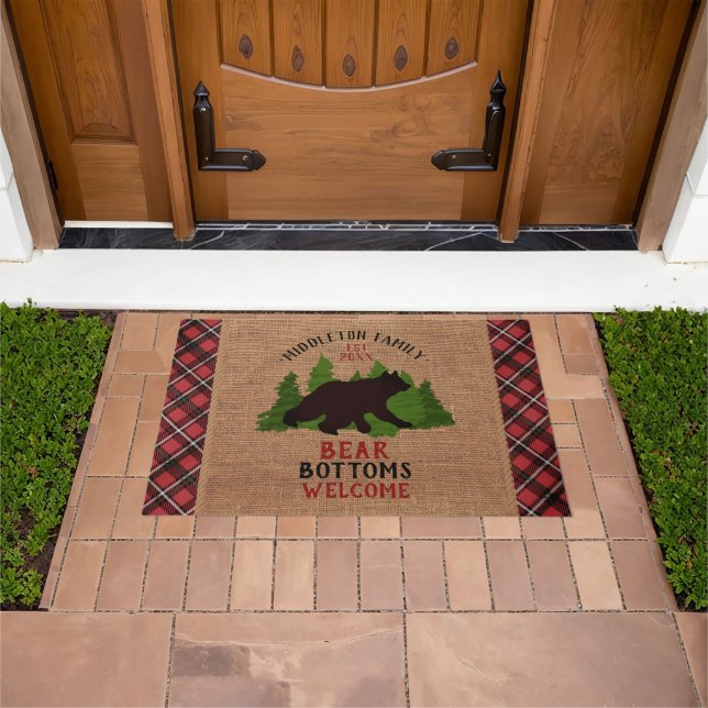 Bear Bottoms Welcome Doormat (Outdoor)