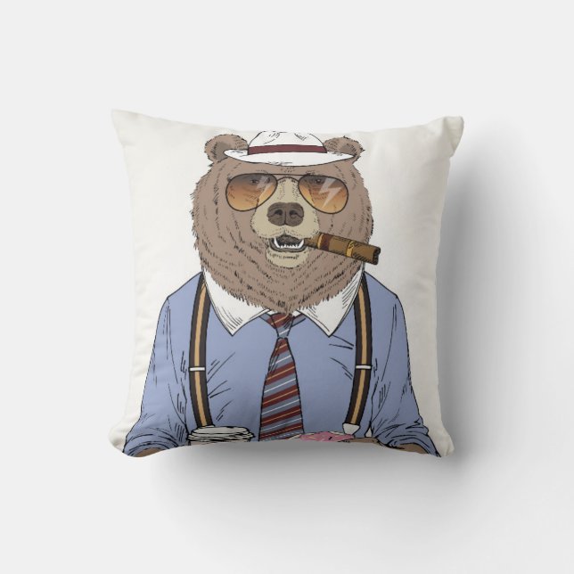 Bear Breakfast Cushion (Front)
