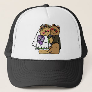 Bear Bride and Bear Groom Trucker Hat
