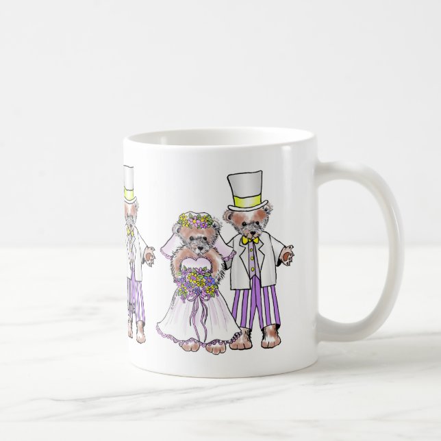 Bear Bride And Groom mugs (Right)