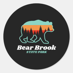 Bear Brook State Park New Hampshire Bear Mountains Classic Round Sticker