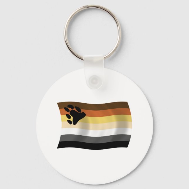 Bear Brotherhood Flag Keychain (Front)