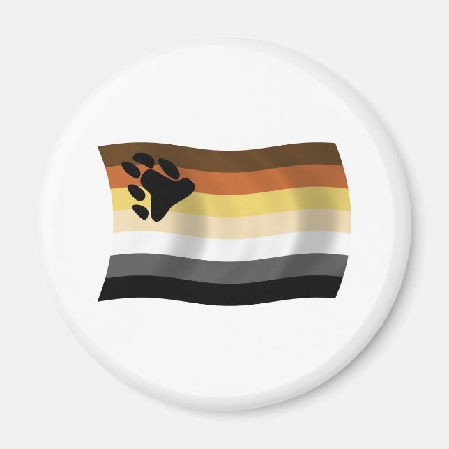Bear Brotherhood Flag Magnet (Front)