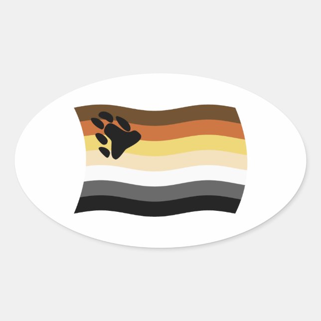 Bear Brotherhood Flag Sticker (Front)
