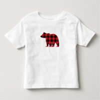Bear Buffalo Check Pattern Silhouette