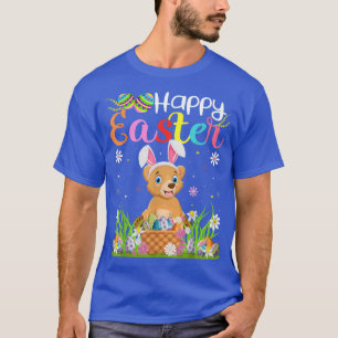 Bear Bunny Egg Hunting Funny Bear Happy Easter  T-Shirt