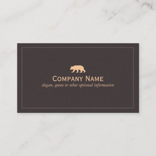Bear Business  Card (Front)