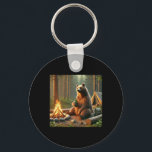 Bear Camping  Key Ring<br><div class="desc">Bear Camping</div>