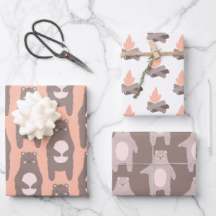 Bear Camping Wrapping Sheets