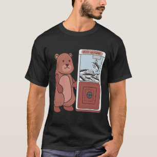 Bear Catching Salmon Funny Claw Crane Game Bear Lo T-Shirt