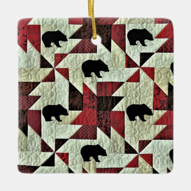 Bear Ceramic Ornament (Front)