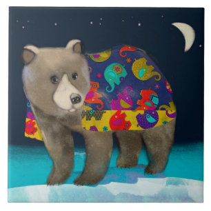 Bear Ceramic Tile/Trivet (6" square) Ceramic Tile