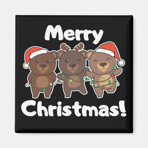 Bear Christmas Animals Bears Merry Christmas Magne Magnet