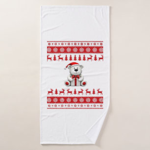 Bear Christmas Christmas (1) Bath Towel