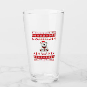 Bear Christmas Christmas (1) Glass