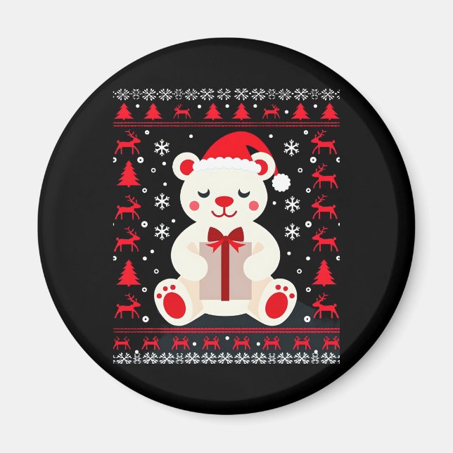 Bear Christmas Christmas (1) Magnet (Front)