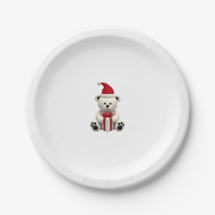 Bear Christmas Christmas (2) Paper Plate