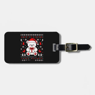 Bear Christmas Christmas (3) Luggage Tag