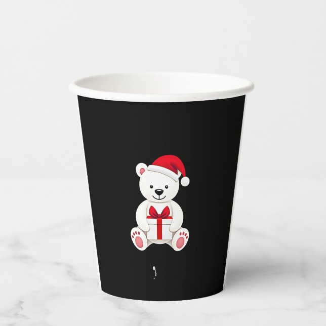 Bear Christmas Christmas (3) Paper Cups (Front)