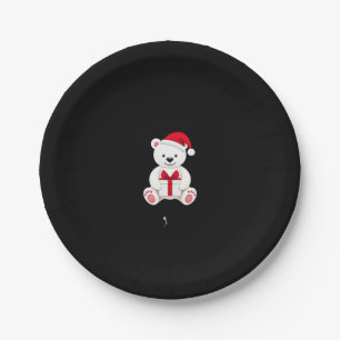 Bear Christmas Christmas (3) Paper Plate