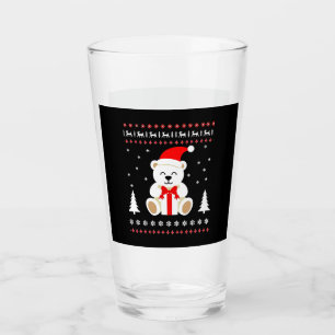 Bear Christmas Christmas (4) Glass