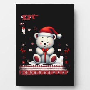 Bear Christmas Christmas (4) Plaque