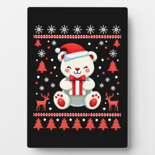 Bear Christmas Christmas (6) Plaque