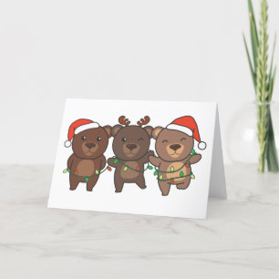Bear Christmas Christmas Animals Cute Bears Holida Holiday Card