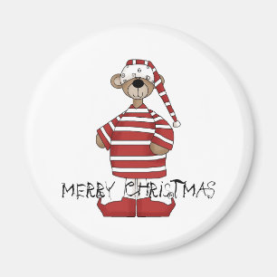 Bear Christmas magnet
