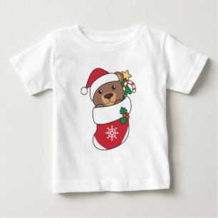 Bear Christmas Snow Winter Animals Bears Baby T-Shirt