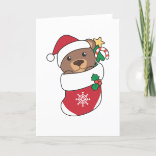 Bear Christmas Snow Winter Animals Bears Holiday Card