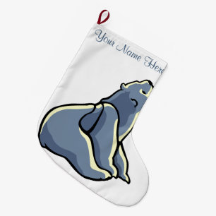 Bear Christmas Stocking Custom Bear Cub Stocking