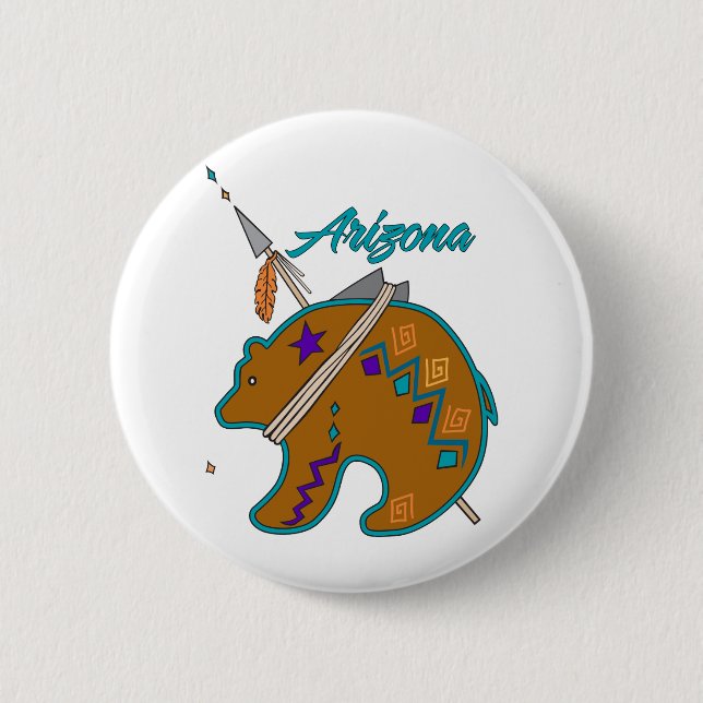 Bear Clan Arrow 6 Cm Round Badge (Front)