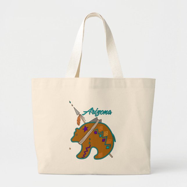 Bear Clan Arrow Large Tote Bag (Front)