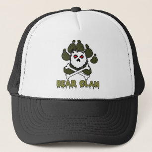 BEAR CLAN TRUCKER HAT BLK/WHITE