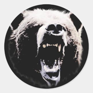 Bear Classic Round Sticker