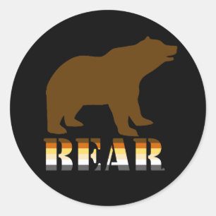 BEAR - CLASSIC ROUND STICKER