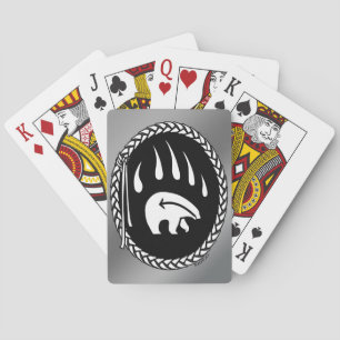 Bear Claw Cards Custom Tribal Bear Playing Cards