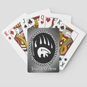 Bear Claw Cards Custom Tribal Bear Playing Cards