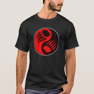 Bear Claw Yin Yang Black T-Shirt