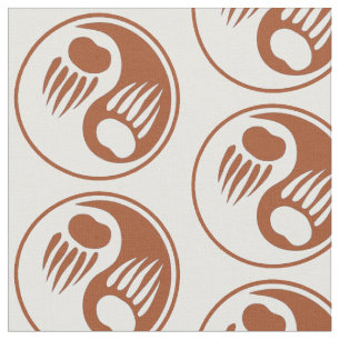 Bear Claw Yin Yang Fabric