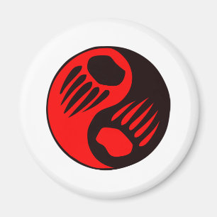 Bear Claw Yin Yang Magnet