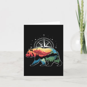 Bear Comp Hiker Outdoor  Card