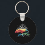 Bear Comp Hiker Outdoor  Key Ring<br><div class="desc">Bear Comp Hiker Outdoor</div>
