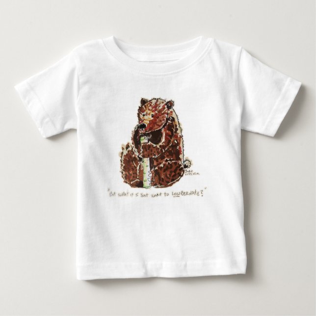 Bear Contemplates Hibernation Baby T-Shirt (Front)