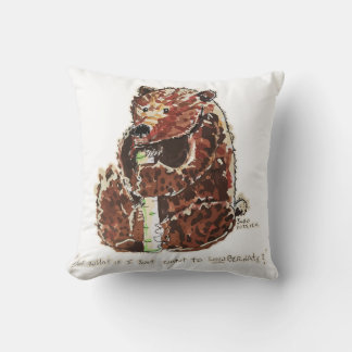 Bear Contemplates Hibernation Cushion